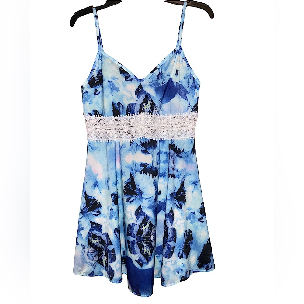 Blue Floral Sundress